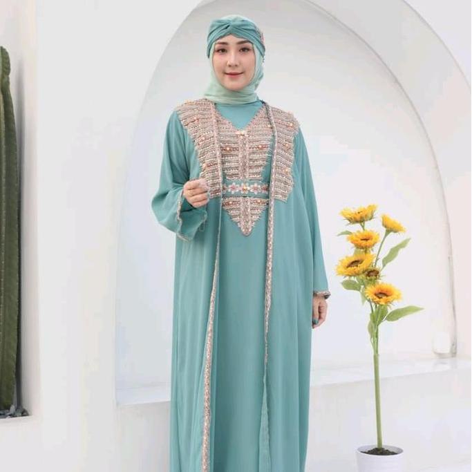 Wxwxw- Sale Abaya / Kaftan Vero Trendy Casual Premium Wanita Best Seller Outer Lepas Pasang Muslim C