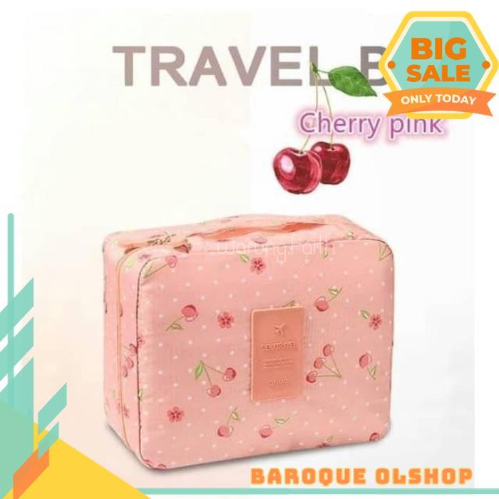 305 TRAVEL BAG TAS KOSMETIK TRAVELLING ORGANIZER TAS MULTIFUNGSI / TAS KOSMETIK PREMIUM KOREA MONOPO