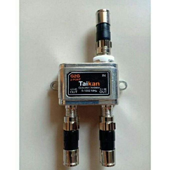 Akusesari- Spliter Antena Tv Cabang 2 Way Splitter Signal + Drat Connector Compre