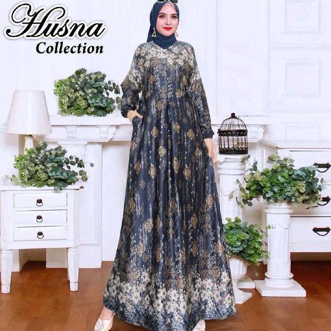 Wxwxw- Gamis Maxmara Silk Premium Vaneeza / Gamis Maxmara Lux Premium  Terlaris Motif Kekinian / Dre