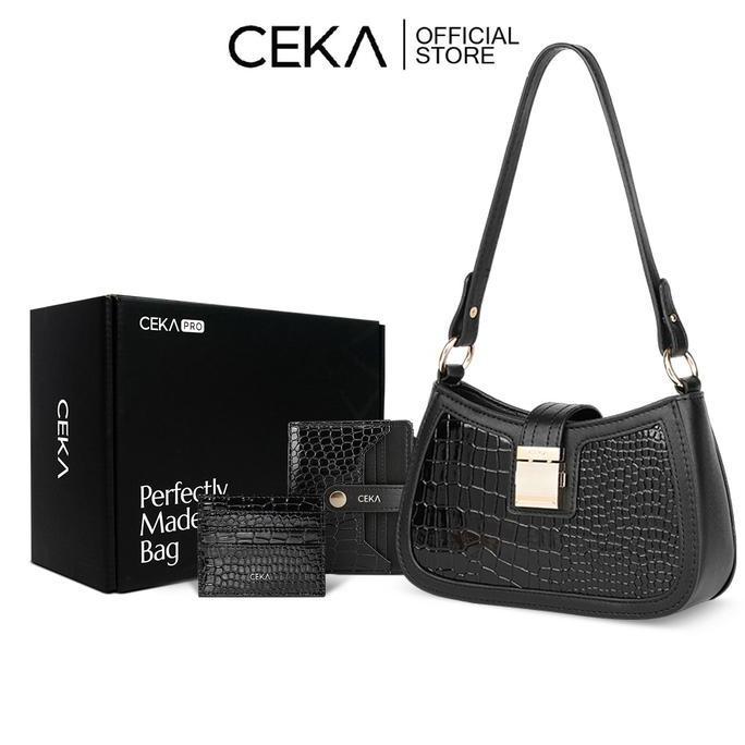 CEKA PRO Tas Shoulder bag Wanita Handbag Original Branded Paket Hemat Hampers - Laila Gift Set
