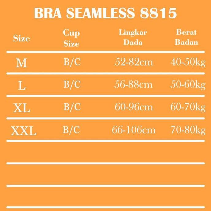 Polini - Paket HEMAT 3 Pcs Pakaian Dalam Wanita Bra Seamless Kancing Depan Bh Sport Polini 8815