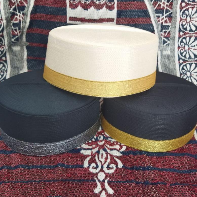 HOT DEALS Songkok Recca Peci Reca BUGIS HITAM BONE peci anak Peci Hitam Songket Songkok peci putih P