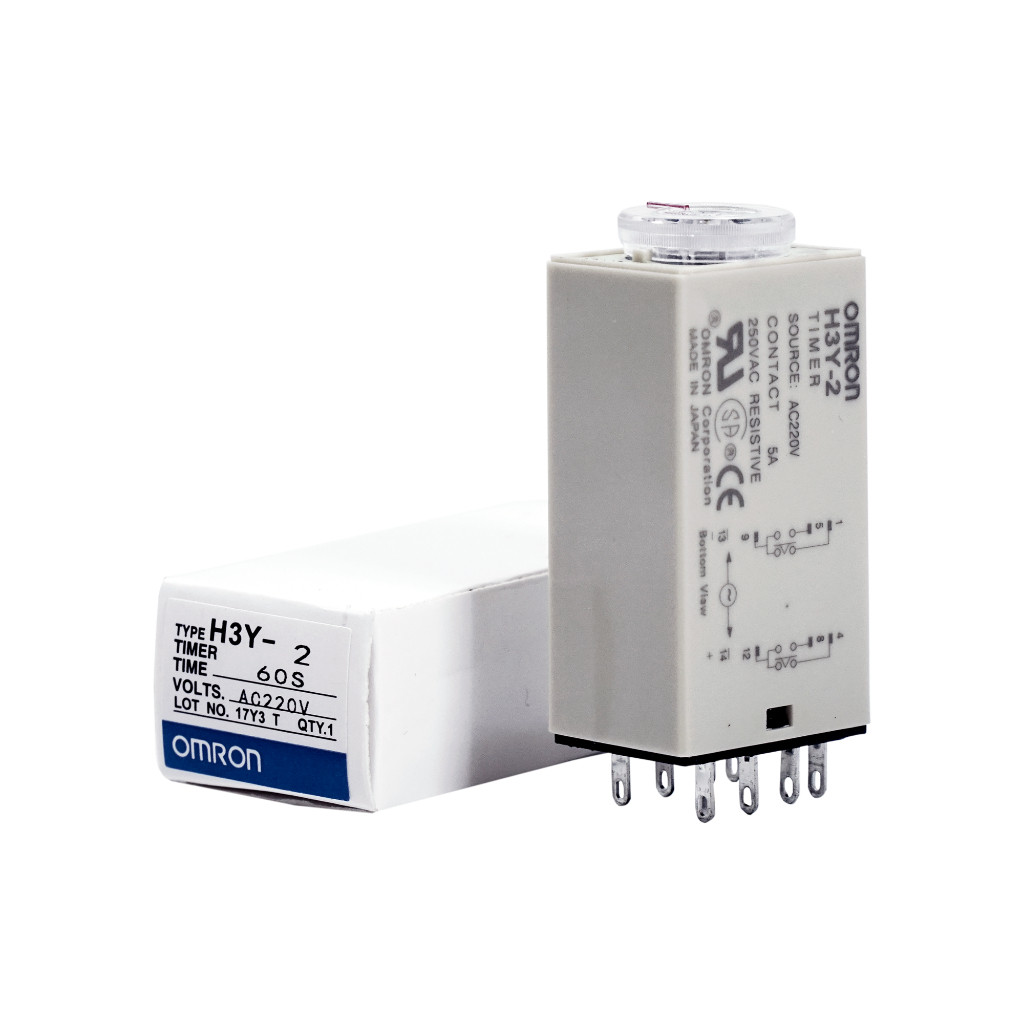 Timer Delay Rellay H3Y H3Y-2 Dpdt Relay H3Y2 Omron