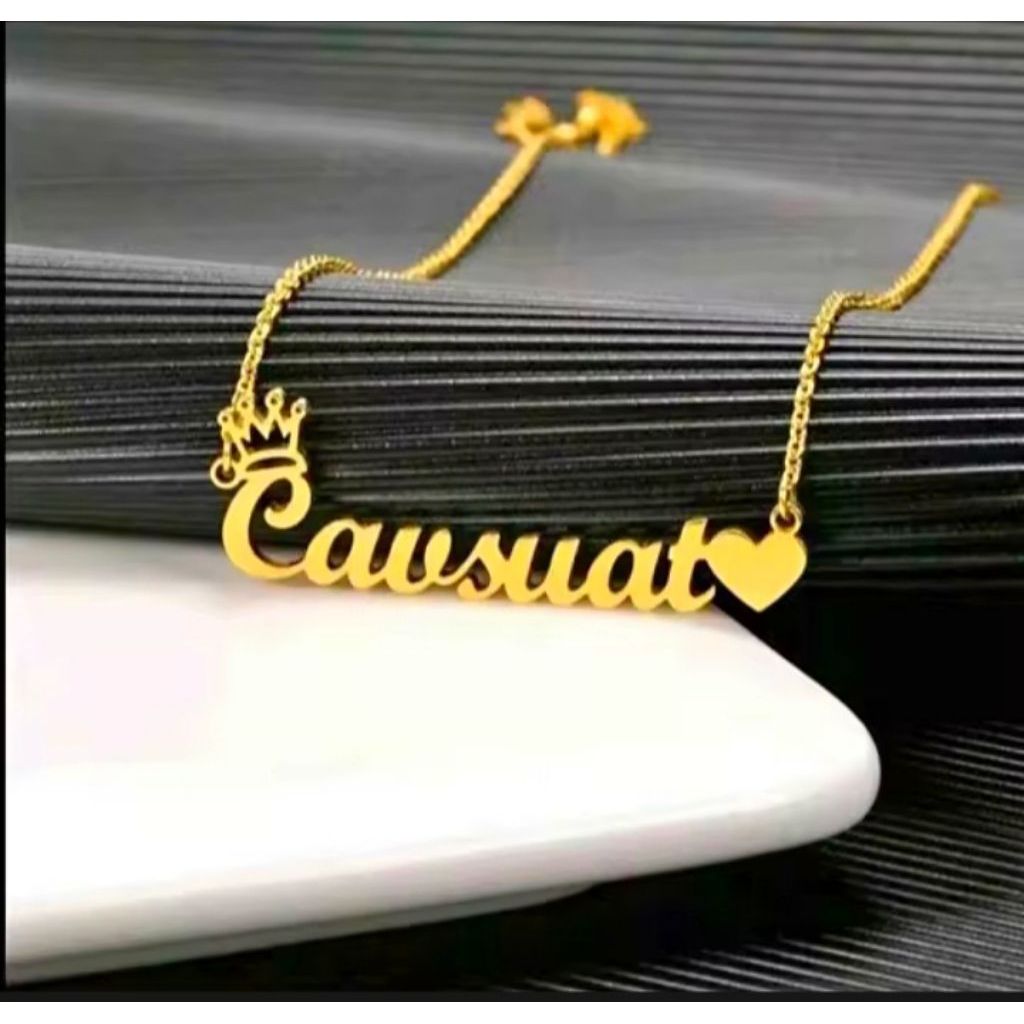 kalung ukir nama anak bisa request nama sendiri