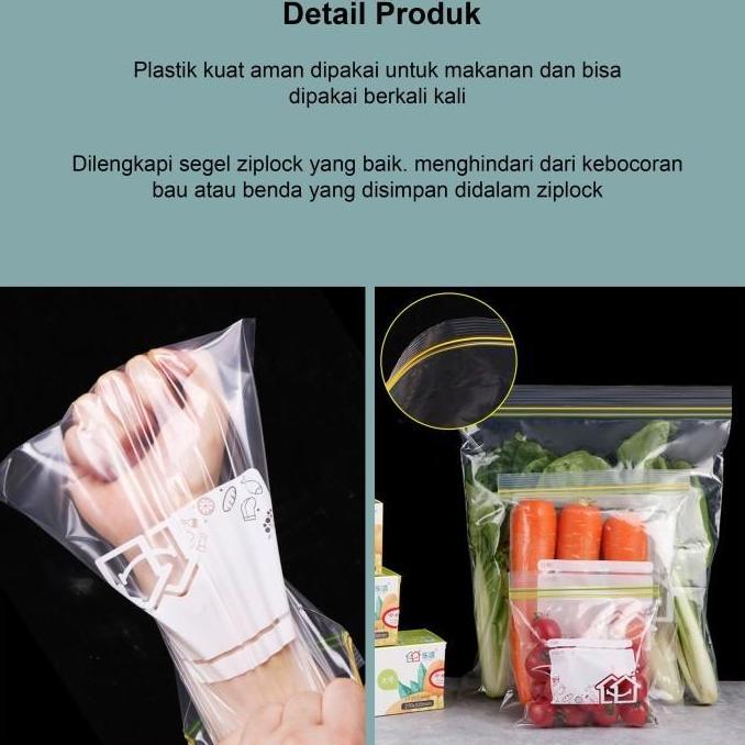 Plastik Kulkas Penyimpanan Reusable Food Storage Plastik Ziplock