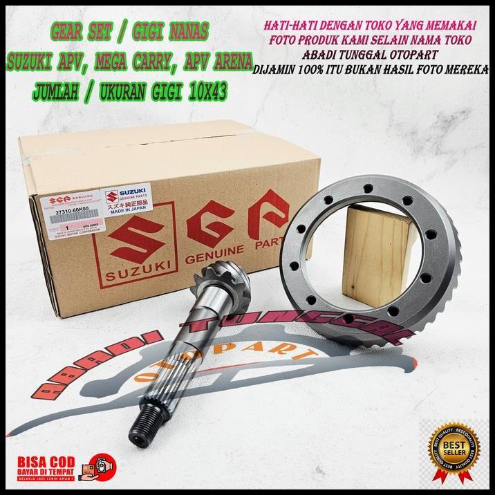 HOT DEAL GIGI GARDAN SET SUZUKI APV , MEGA CARRY , APV ARENA 10X43 PART MOBIL 