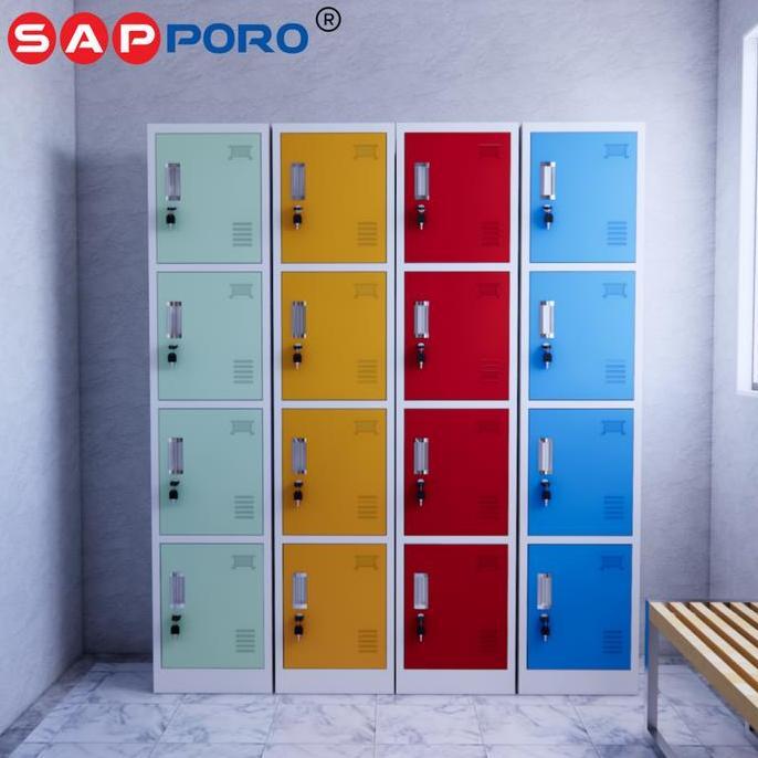 Ort- Sapporo Koln 4 - Loker Besi 4 Pintu | Steel Locker 4 Doors