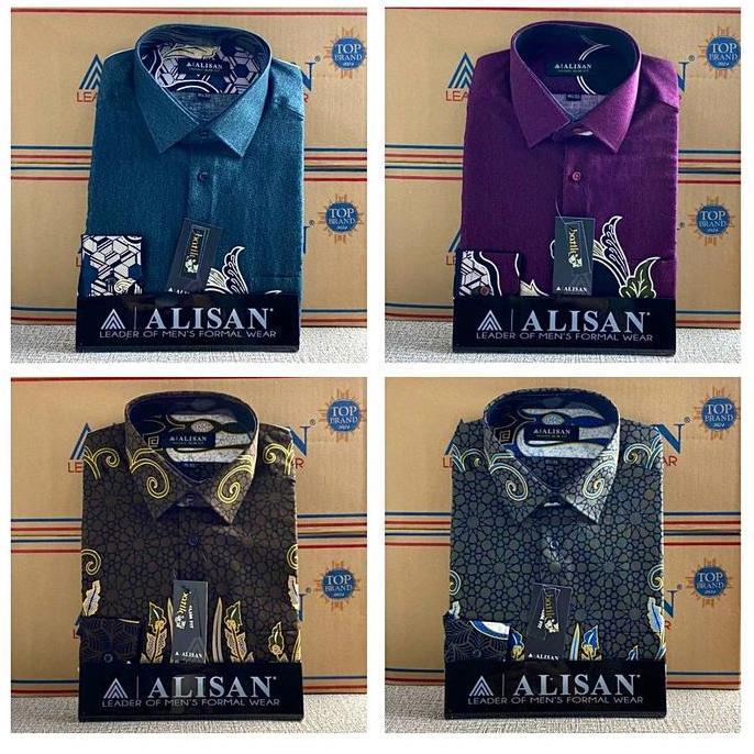 Kemeja Alisan Batik Lengan Panjang Slimfit Semua Varian Formal Katun