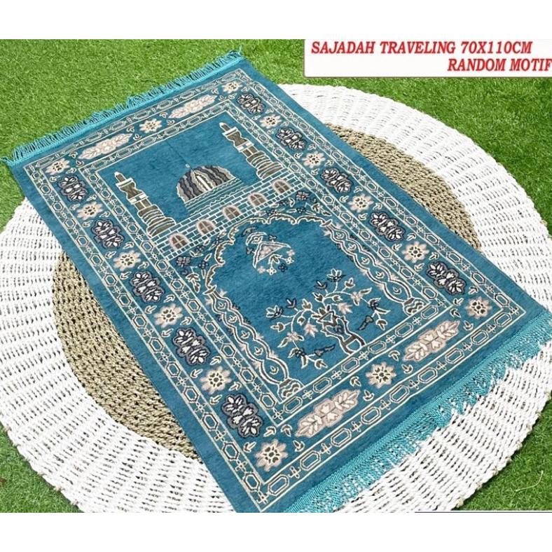 Fth- Souvenir Sajadah Turki Turkey Tambang Ukuran 70 X 110 Free Box Cantik Fth-