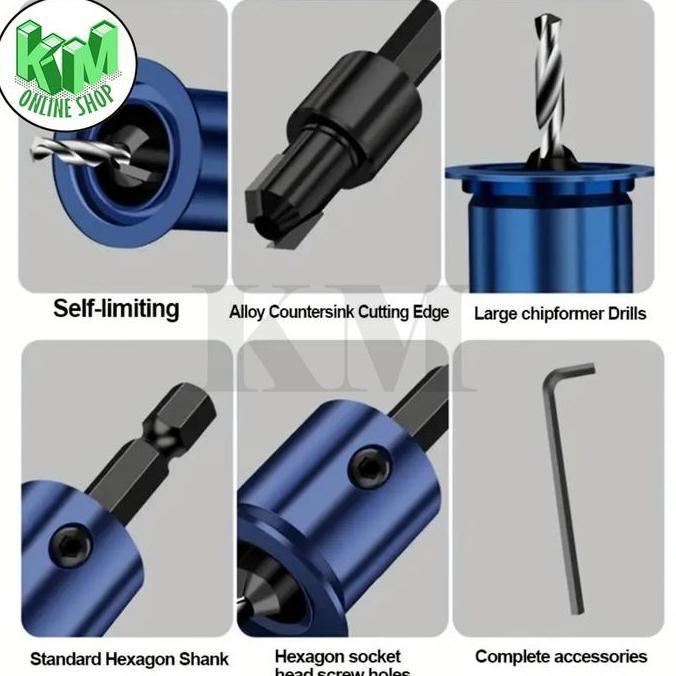 Soon- Mata Bor Hole Saw Alat Sembunyikan Sekrup Ke Dalam Mata Bor Alat Limited Countersink Bit
