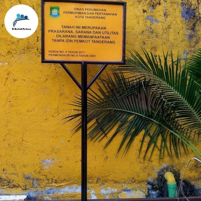 ready plang nama toko jalan custom besi pipa hollow