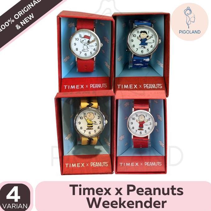 Timex Weekender Peanuts Collection 38mm Nylon Strap terlaris