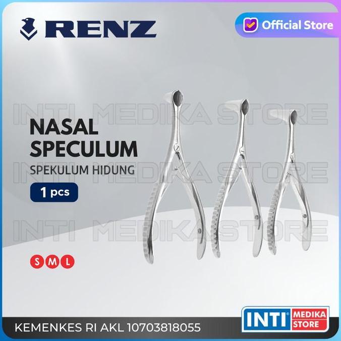 BEST SELLER - RENZ - Speculum Nasal Hidung | Stainless Steel Klem Spekulum THT
