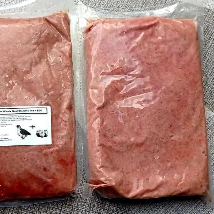 Enimal- Fresh Quail / Puyuh Giling Dog Cat Raw Food Makanan Anjing Kucing