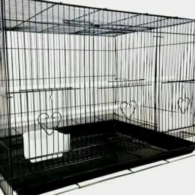 BEBAS ONGKIR - kandang besi kotak besar ukuran 60x45 cm