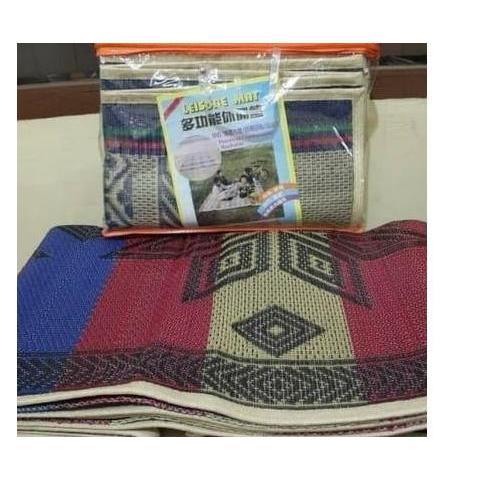 Murah Tikar Piknik Lipat 3X4 / Tikar Leisure Mat 3X4 / Tiker Karpet Lisermat Tikar Anyaman Lipat Pla
