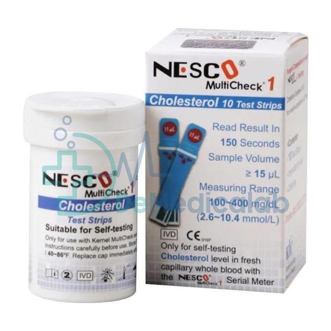 TERBARU - Strip Nesco Cholesterol isi 10 / Nesco Cholesterol