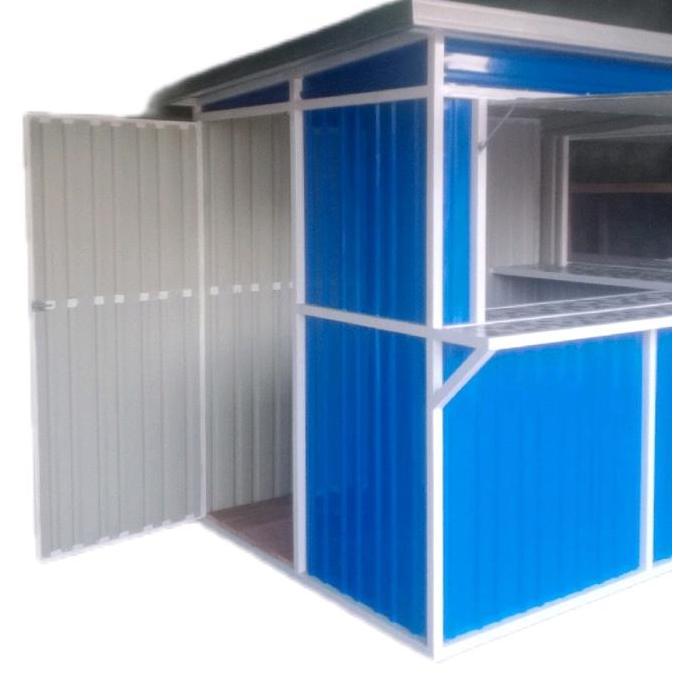 Terlaris Booth Container Mini 2X1,5 Custom Order Untuk Jualan Es Atau Jajanan