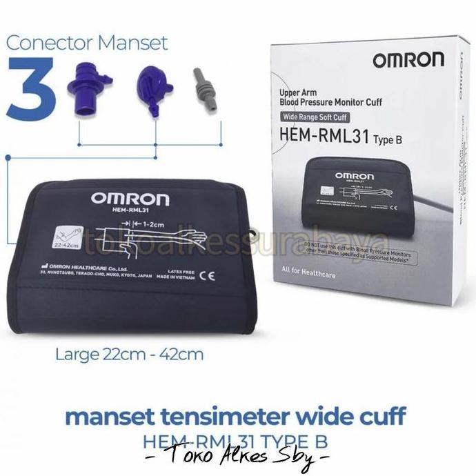 Manset Omron RML 31 (Large) / Cuff Tensimeter digital Omron