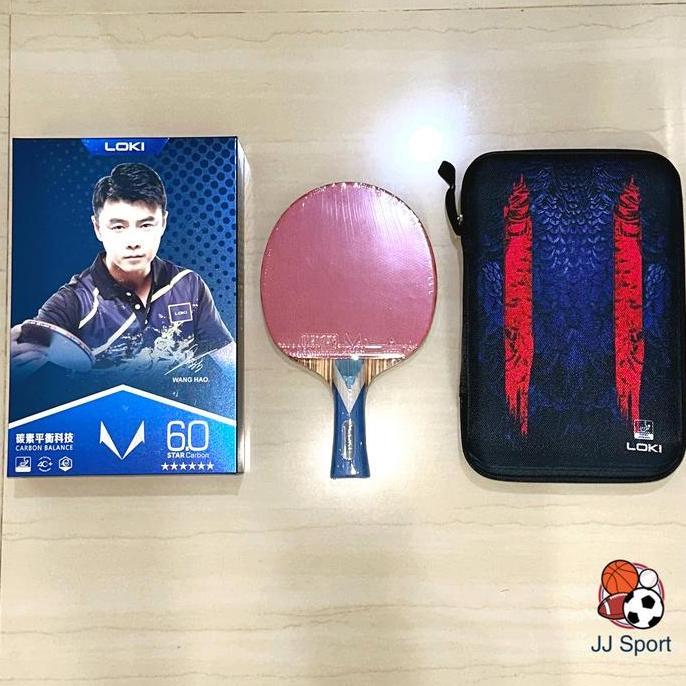 HARGA DISC - Bet Pingpong Bet Tenis Meja Bat Pingpong Loki 6star Carbon ORIGINAL
