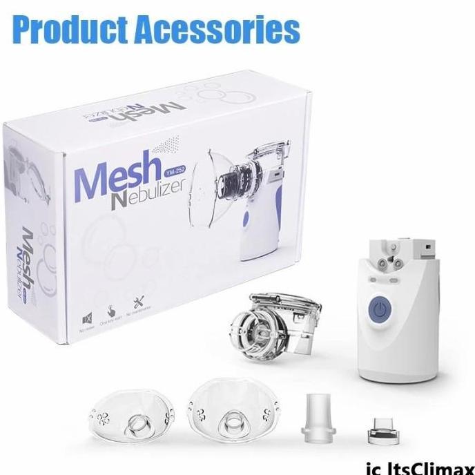 Nebulizer Portable Mesh/Omron alat Bernafas Saring Nebulizer Inhalasi