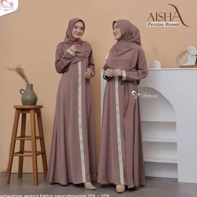 sale Gamis abaya turkey / mecca abaya / GAMIS BORDIR TERBARU 2025 Premium Gamis Wanita Ukuran Jumbo/