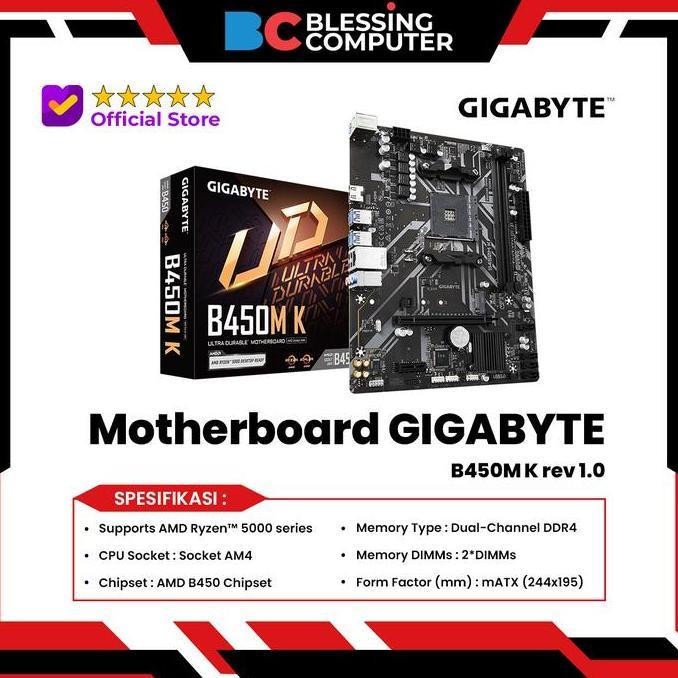 Motherboard GIGABYTE B450M K