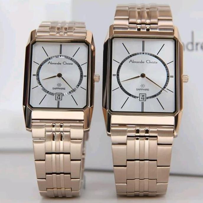 Terlaris Alexandre Christie Ac 8549 Soft Rosegold Pasangan Couple Harga Satuan