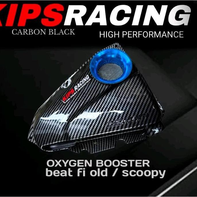 Kips Racing Tutup Filter Udara Carbon Black Beat Fi Old K16 Variasi Velocity Beat Scoopy Motor High 