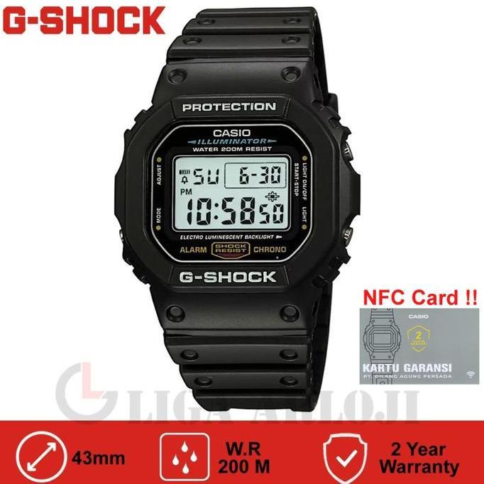 Terlaris Casio G-Shock Dw-5600E-1Vdf Jam Tangan Pria Digital Gshock Dw5600 Dw5600E Dw-5600E-1 Origin