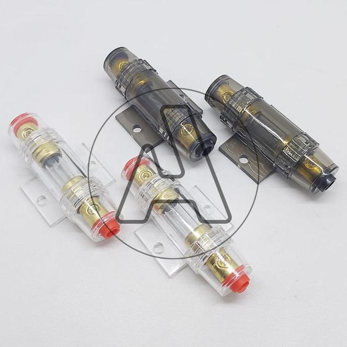NOICHERS Sekring Audio Mobil 60A Tabung/Fuse Sekring Mobil Polos Putih