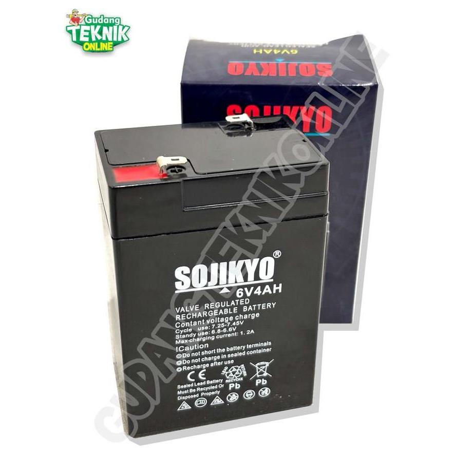 RXT BATERAI (SOJIKYO) 4V 6V 4.5Ah Timbangan Duduk Digital 30Kg 100Kg 150Kg 300Kg NANKAIi WESCO PROQU
