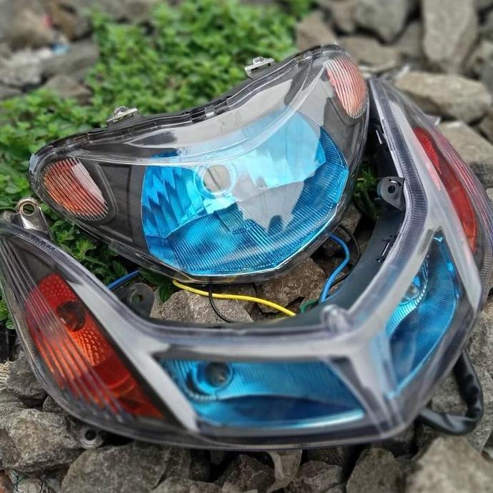 NOICHERS Reflektor lampu depan custom mio smile + Sein mio smile custom