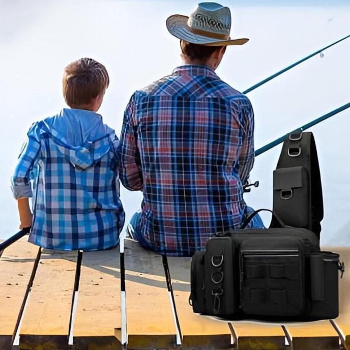 YOUWESTLA Tas Pancing Pinggang Fishing Waist Lure Bag Oxford Waterproof