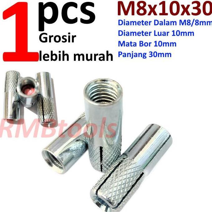 Dinaset m8 / Dinaset 8 mm/ Dynaset m8 / Drop in anchor m8 ready