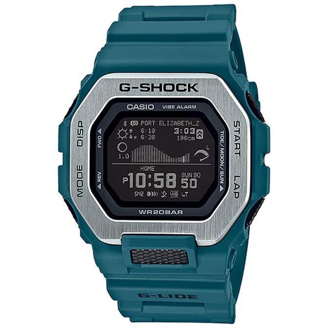 Terlaris Jam Tangan Pria Casio G-Shock G-Lide Gbx-100-2Dr Men Black Digital Dial Tosca Resin Band