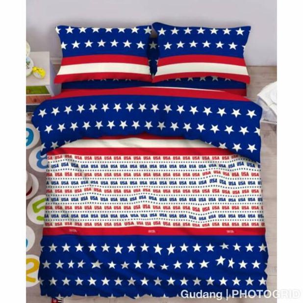 OSATQEF Sprei Fata 180x100 King Terlaris motif New USA