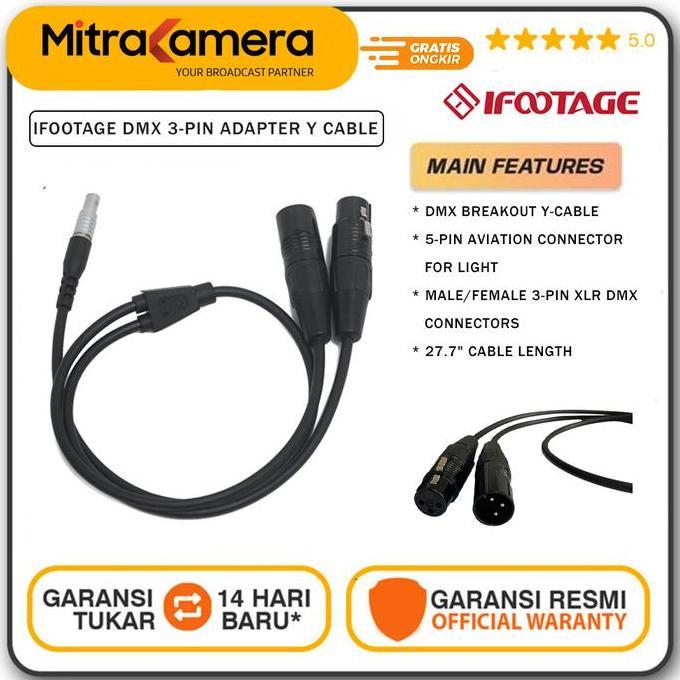 OSATQEF iFootage DMX Adapter Cable (3PIN)
