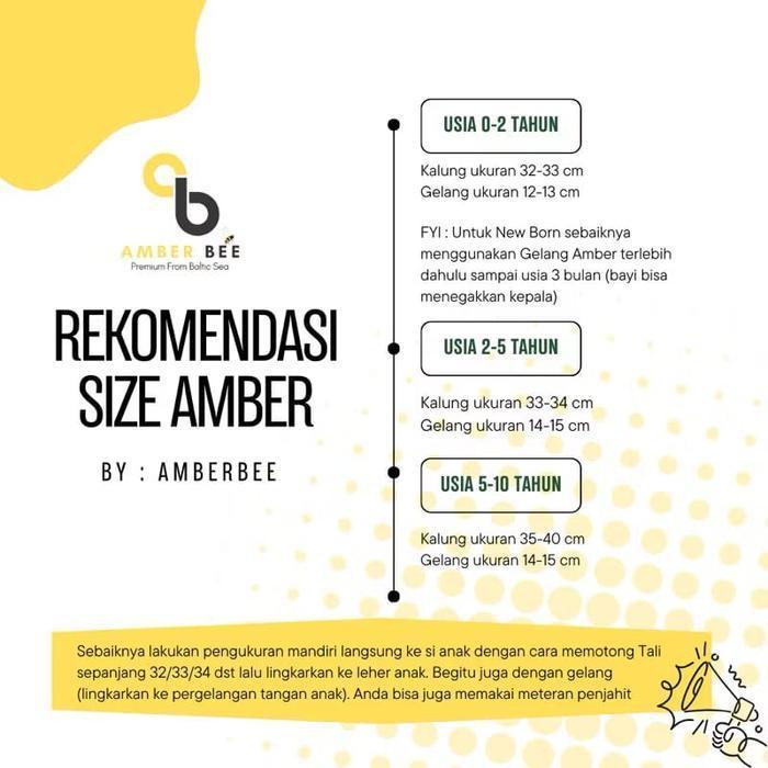 Bisa Cod - Terlaris Kalung Amber Baltic Bayi & Anak Free Gelang By Amber Bee Kalung Anak Gala Sky Tr