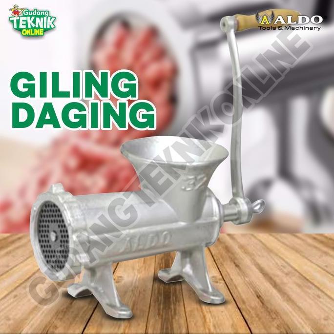 RXT Alat Giling Daging Manual ALDO No.22 No.32 - Gilingan Daging Doubel Dobel Bearing / Penggiling D