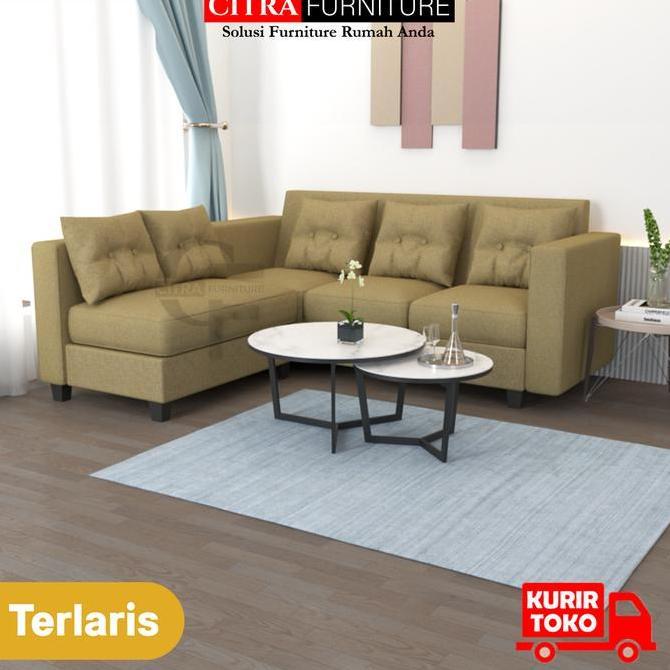 Sofa L Putus Minimalis Oregon | Sofa Bed Sudut Santai