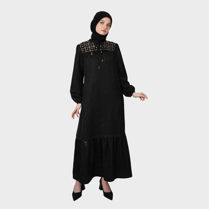 HIKMAT D4732 - Aurum Grid Gamis Dress Muslimah
