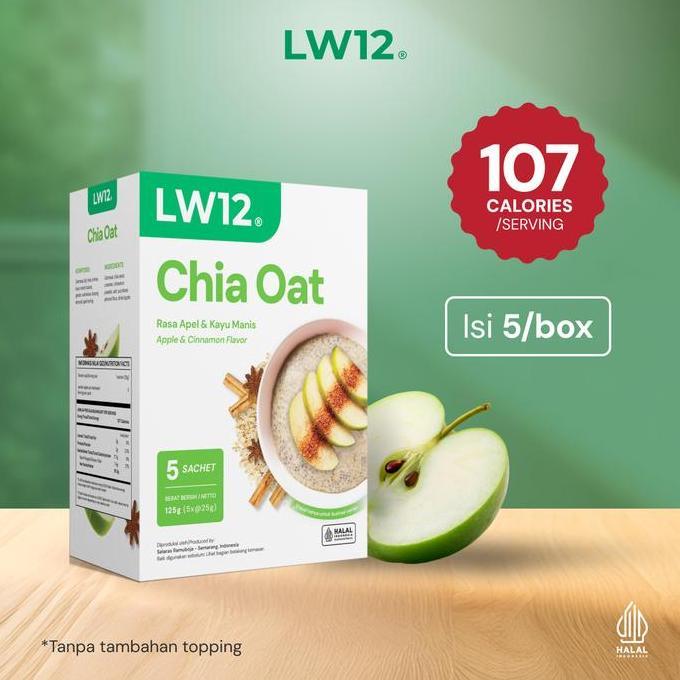 CHIA OAT APPLE CINNAMON | SEREAL DIET BUAH | OATMEAL CHIA SEED