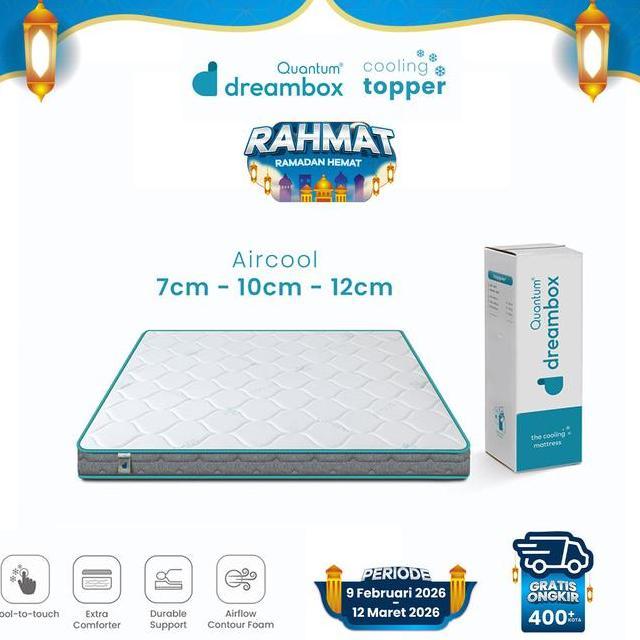 Quantum Dreambox Cooling Topper Aircool Topper Kasur Dingin Cooltotouch