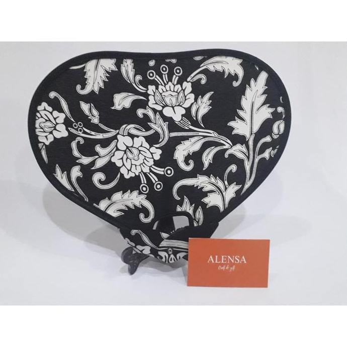 Kipas Lipat Motif Kain Batik + Pouch TU