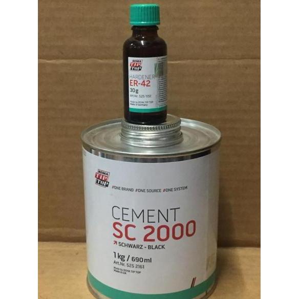 Potere- Lem Karet Tip Top Sc 2000(Resin 1Kg)+(Hardener 30Gr)