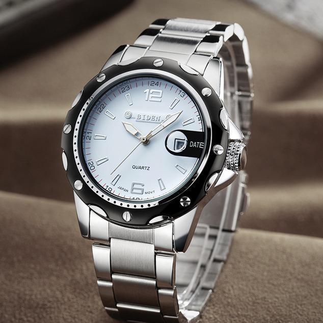 Bisa Cod - 003 Harga Telah Diganti, Cepat BeliBiden Jam Tangan Olahraga Kuarsa Otomatis Date Tali St