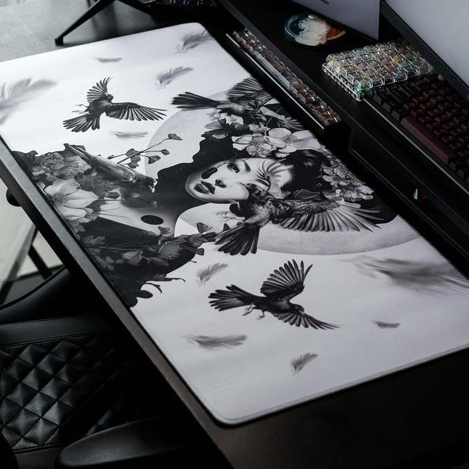 MousePad Jepang Yatagarasu Deskmat Japan Waterproof Mouse pad Japanase