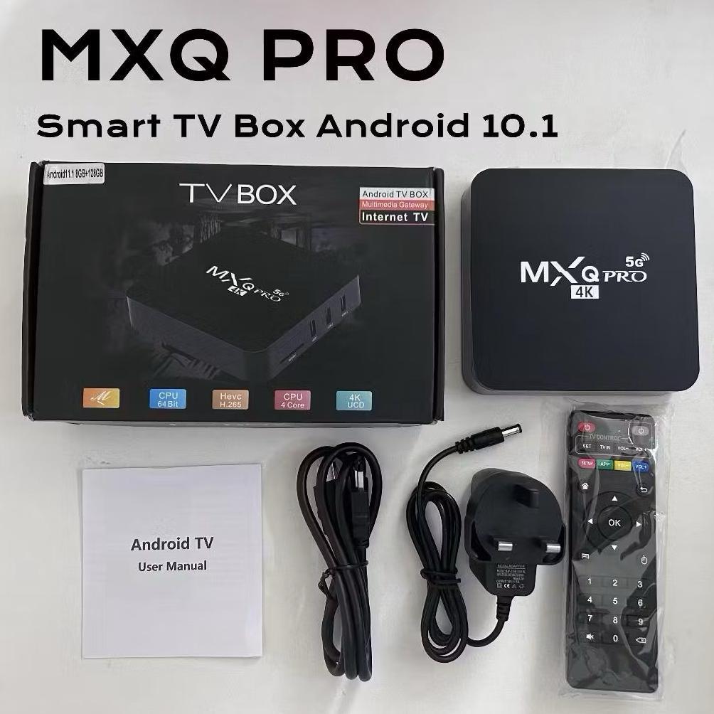 Mxq Pro Tv Box Android 10.1 Smart Set Top Box Ram 16Gb+512Gb Media Player Indihome Vs Vcbg